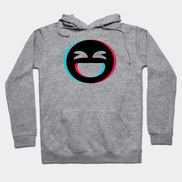 TikTok laugh emoji smiley Black Hoodie by ThingyDilly